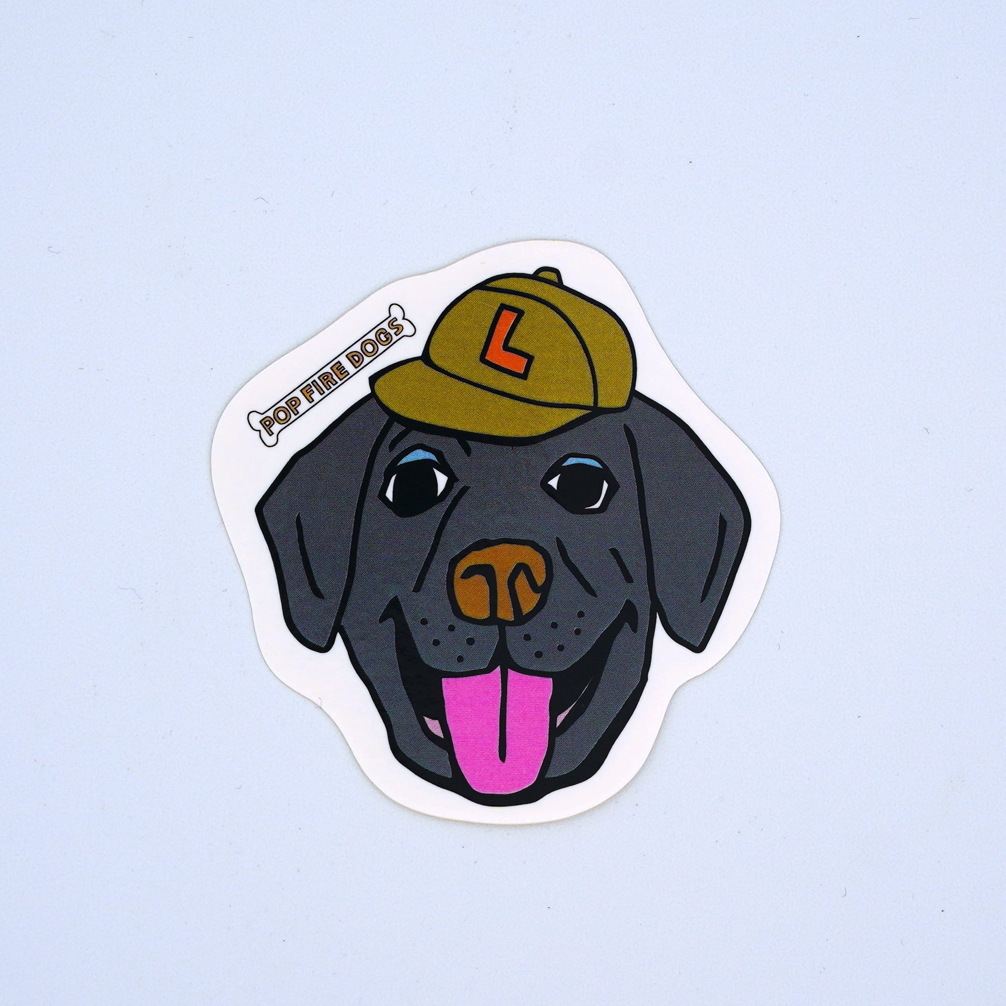 やさしい表情にほっこり☺️配色もおしゃれな♪ラブラドールステッカー！