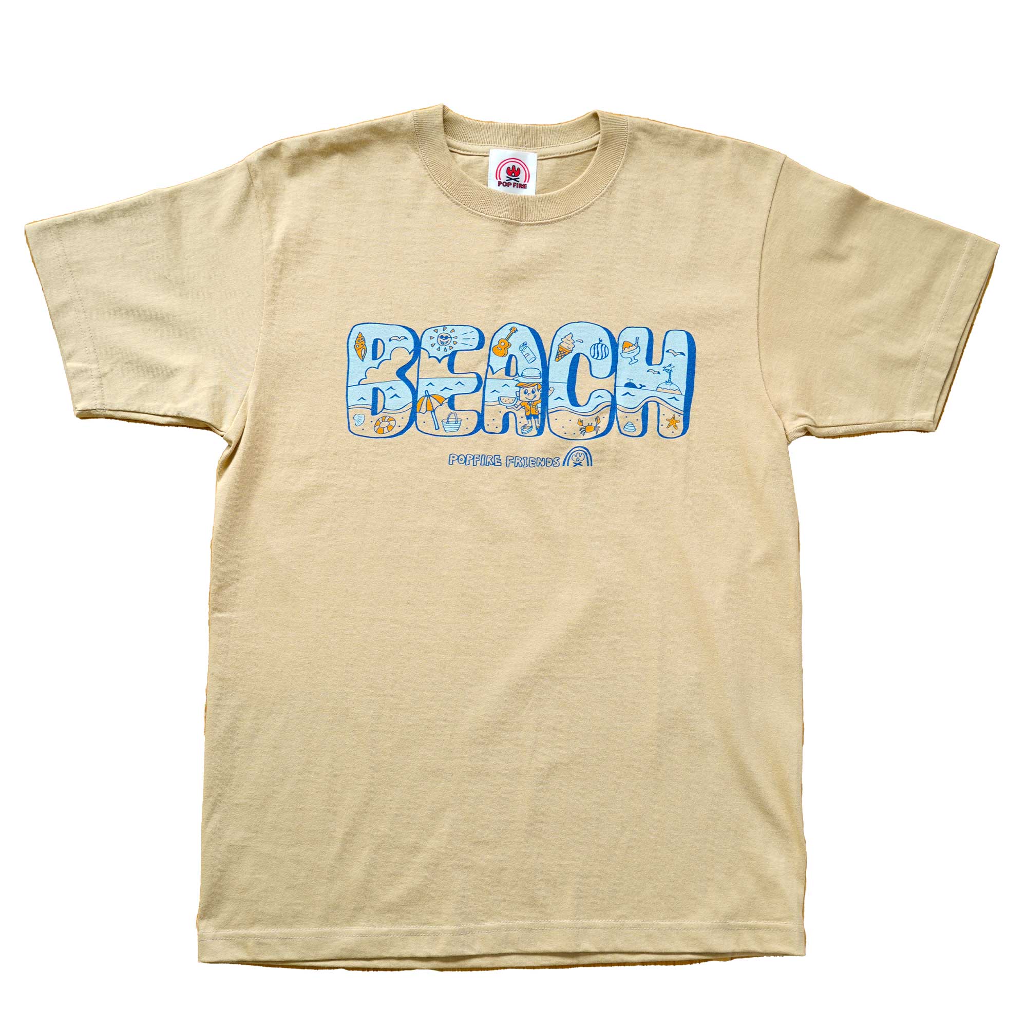 BEACH  T-shirts Beige