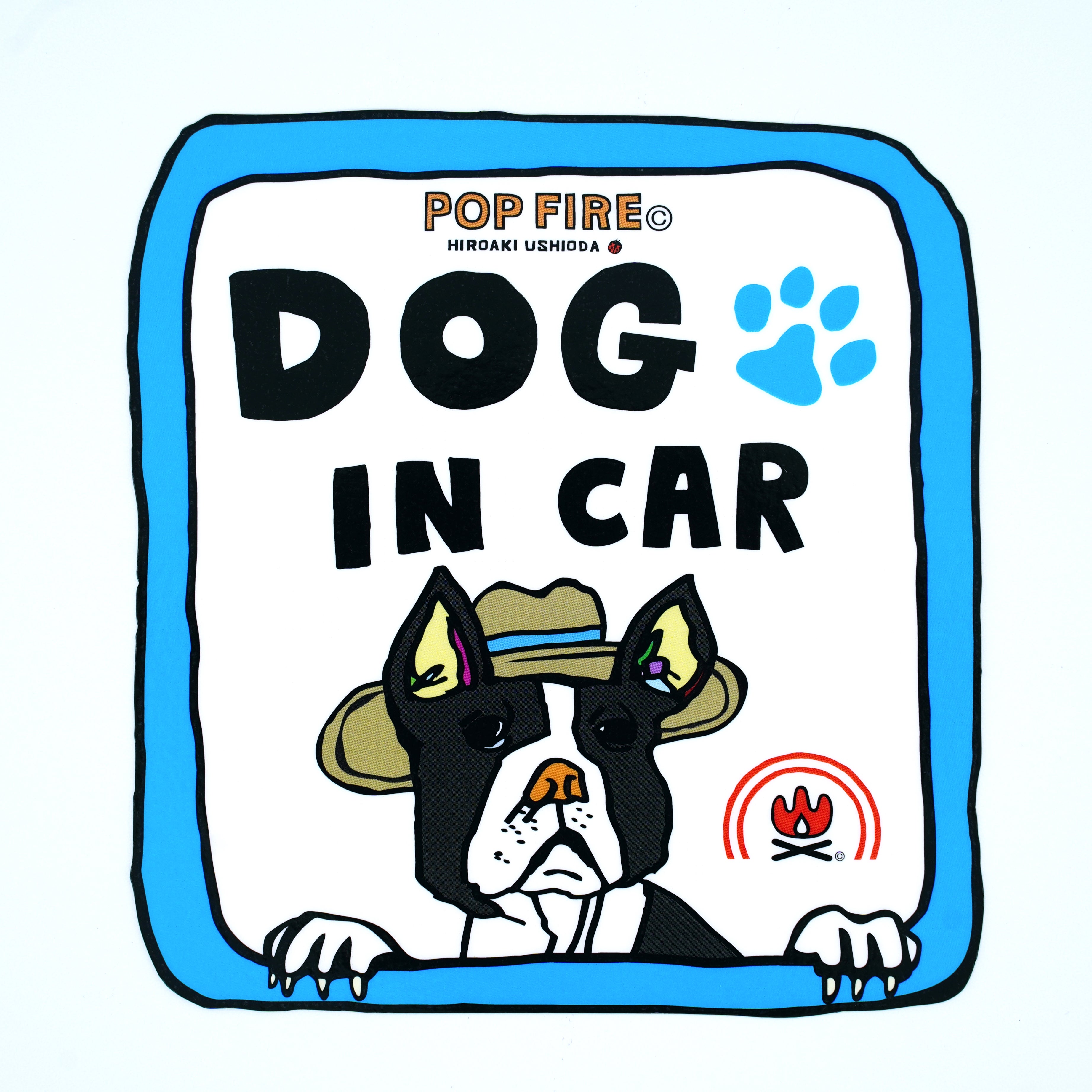 CAR STICKER DOG